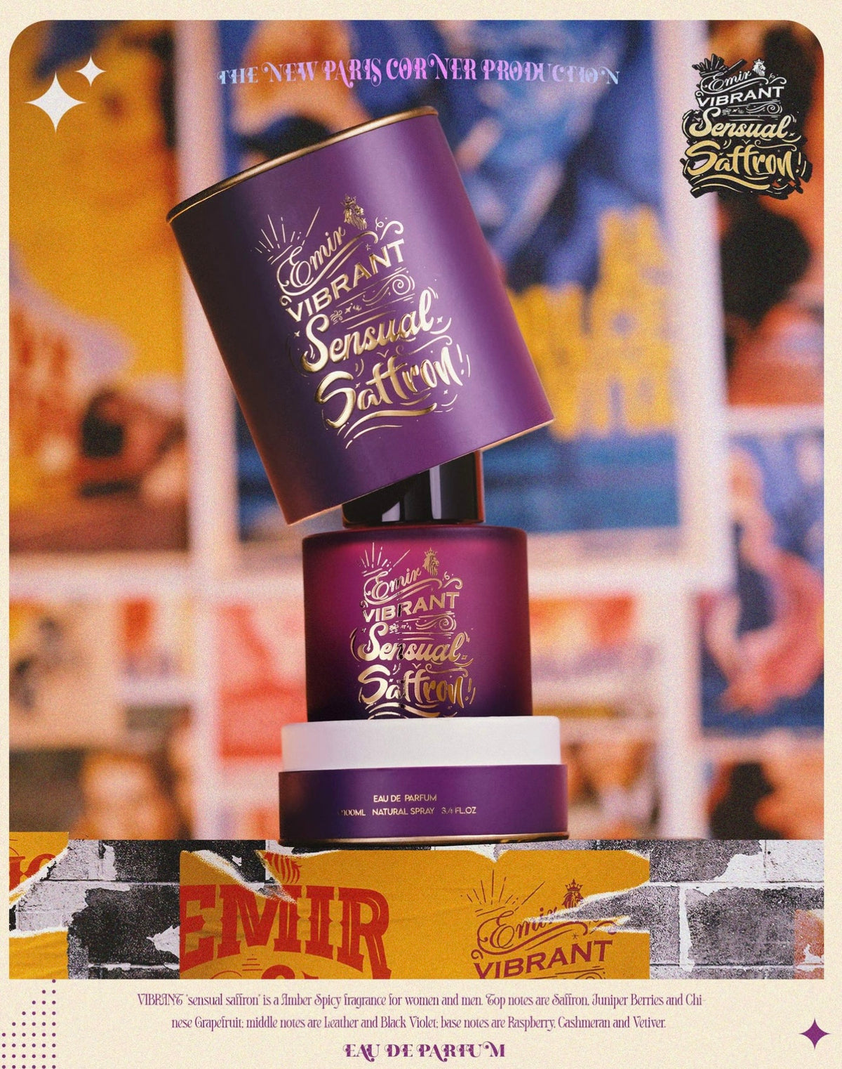 Paris Corner Emir Vibrant Sensual Saffron edp 100ml