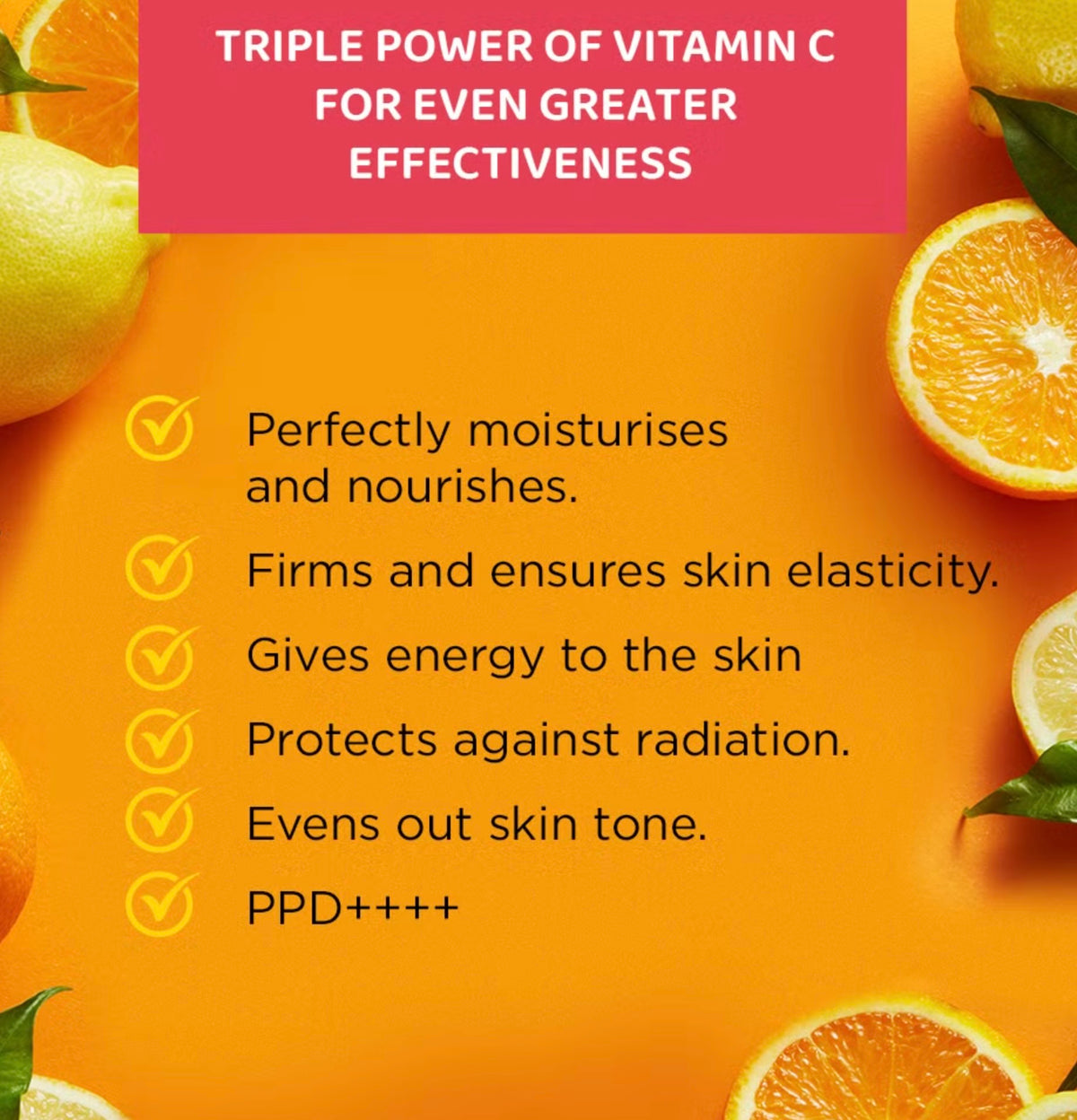 Eveline Cosmetics Vitamin C3X action SPF 50 crema viso 30ml