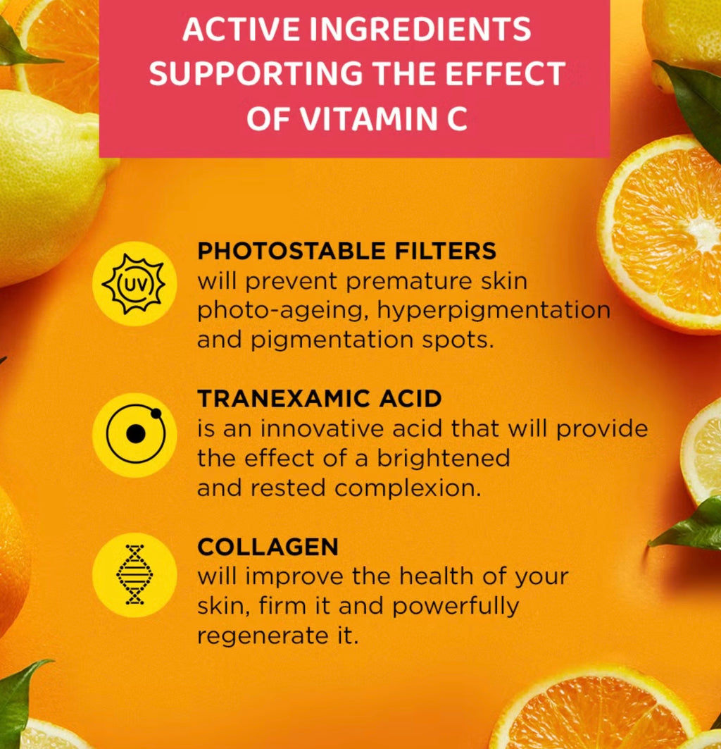 Eveline Cosmetics Vitamin C3X action SPF 50 crema viso 30ml