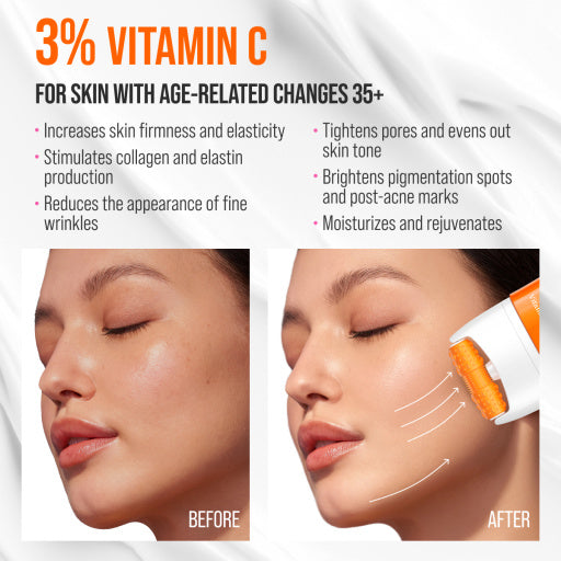 7Days Crema viso massaggiante 3D, luminosità e lifting, Vitamina C 80ml